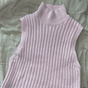 knit turtleneck crop from zara